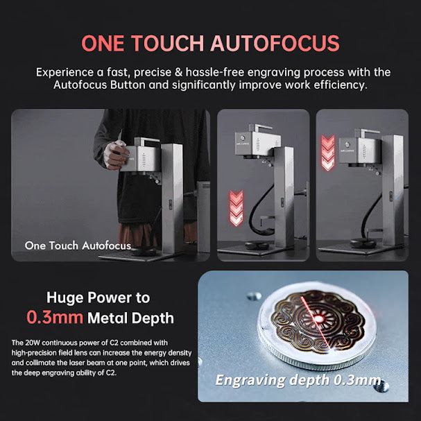 Mr Carve C2-JCZ 20W Split Fiber Laser Machine