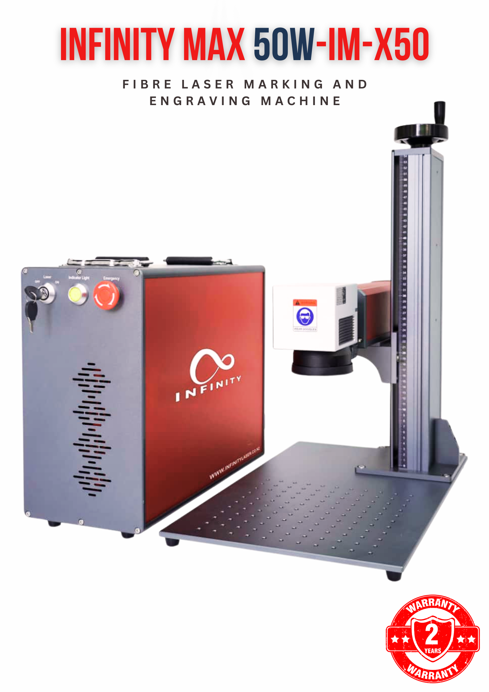 INFINITY LASER 50W MAX Fibre Laser Machine