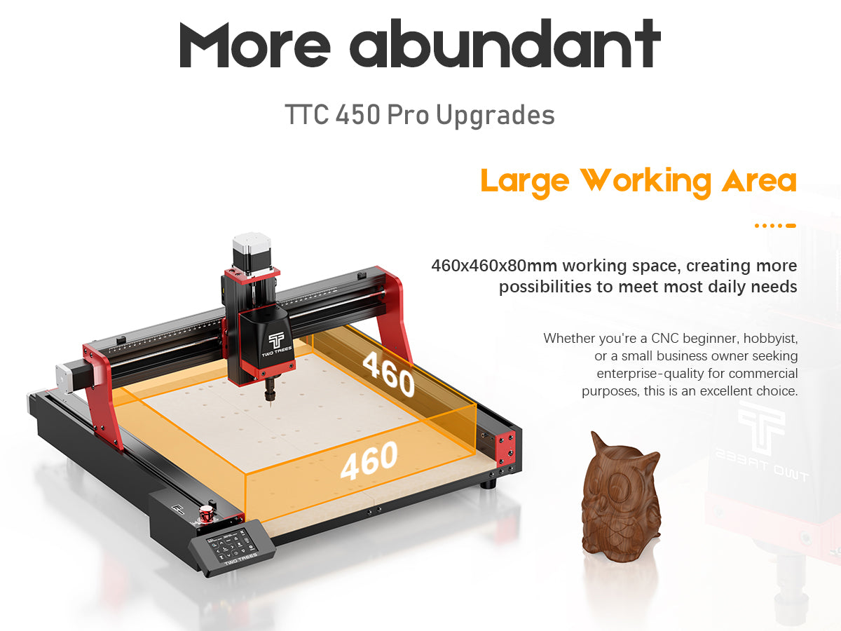 TTC 450 Pro CNC Router- 500W Spindle Package