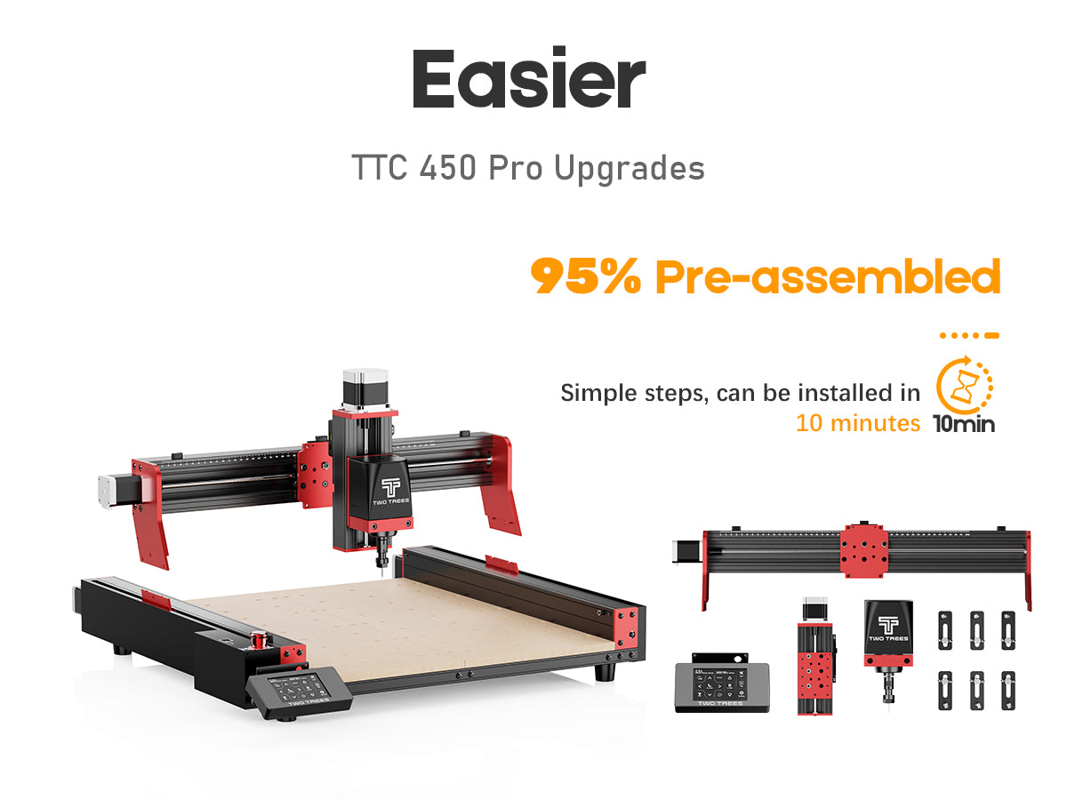 TTC 450 Pro CNC Router- 500W Spindle Package
