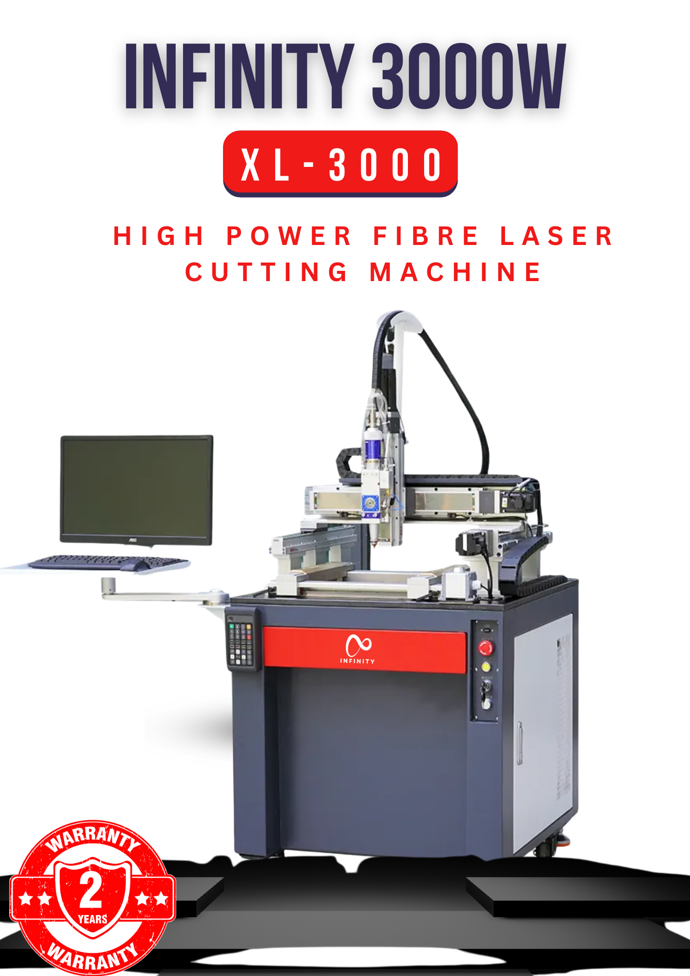Infinity Laser XL-3000W Fibre Laser Cutting Machine 3000W