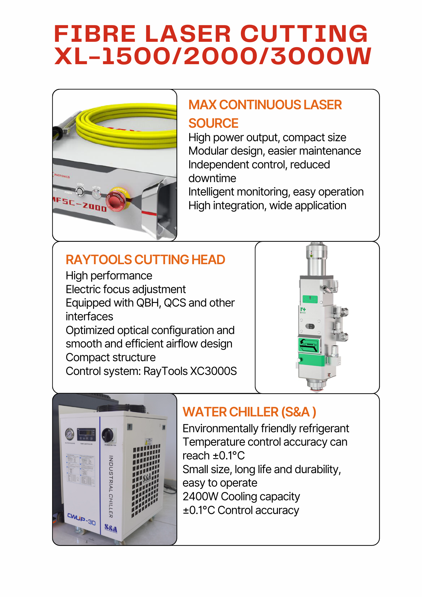 Infinity Laser XL-3000W Fibre Laser Cutting Machine 3000W