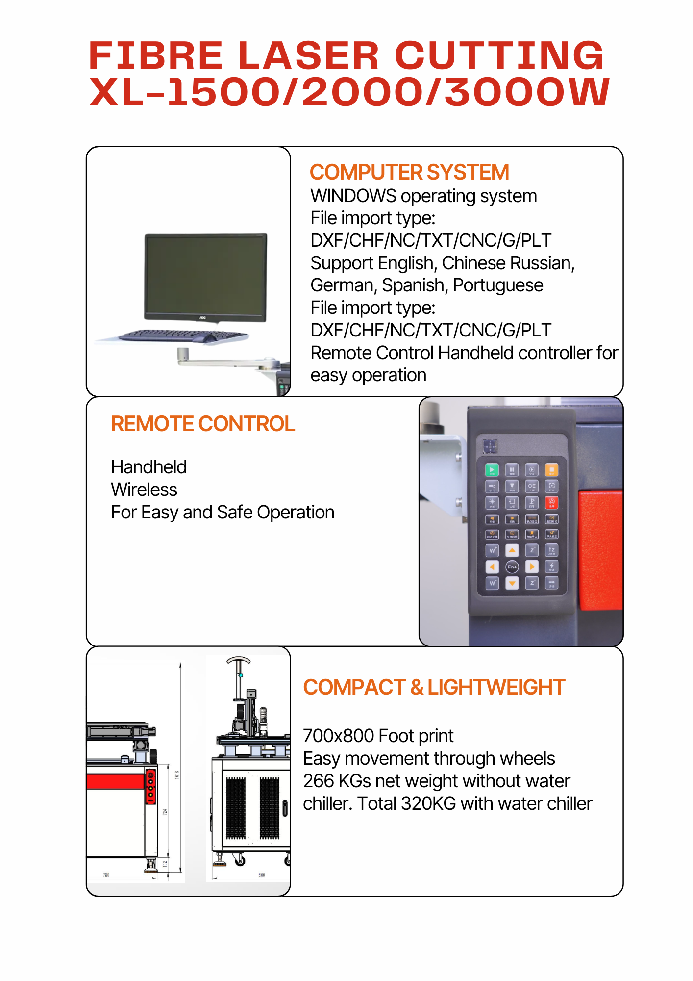 Infinity Laser XL-3000W Fibre Laser Cutting Machine 3000W