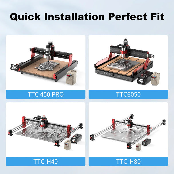 Twotrees 1000W Air-Cooled CNC Router Spindle Motor