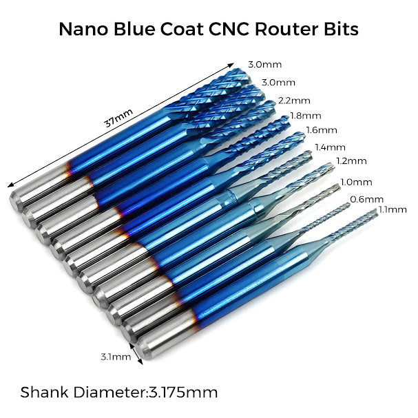 Twotrees 40 PCS End Mills CNC Router Bits