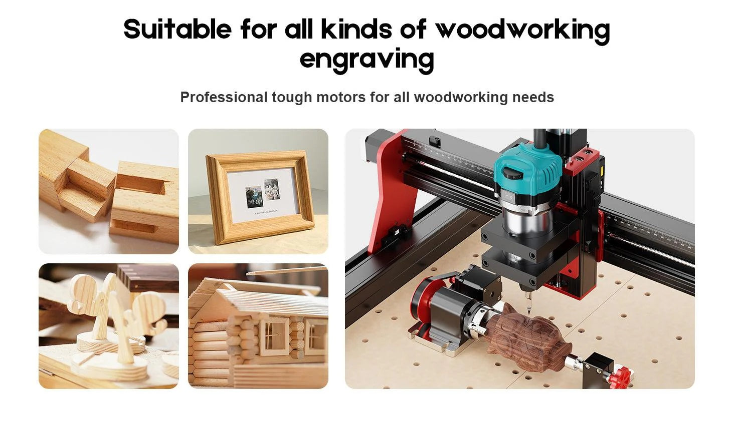 30000RPM Wood Router for CNC Machine (800W) Spindle Kit