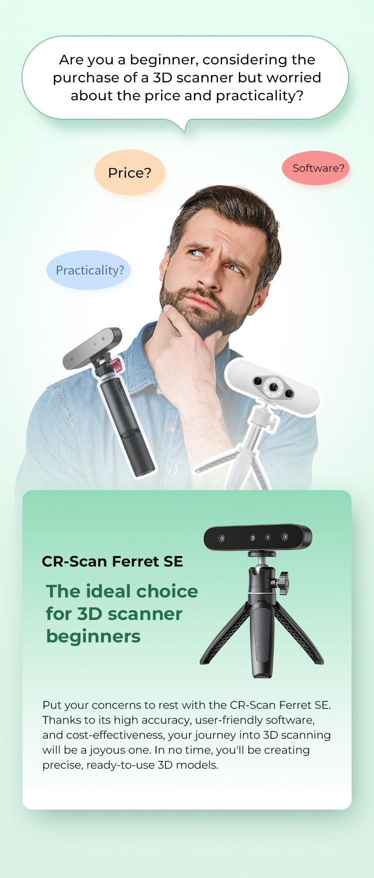 Creality SCAN Ferret SE 3D Scanner