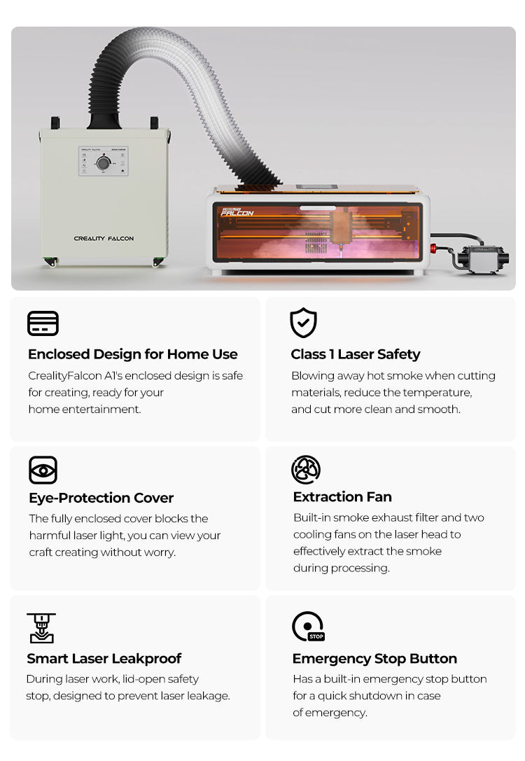 Creality Falcon A1 Enclosed 10W Diode Laser Machine