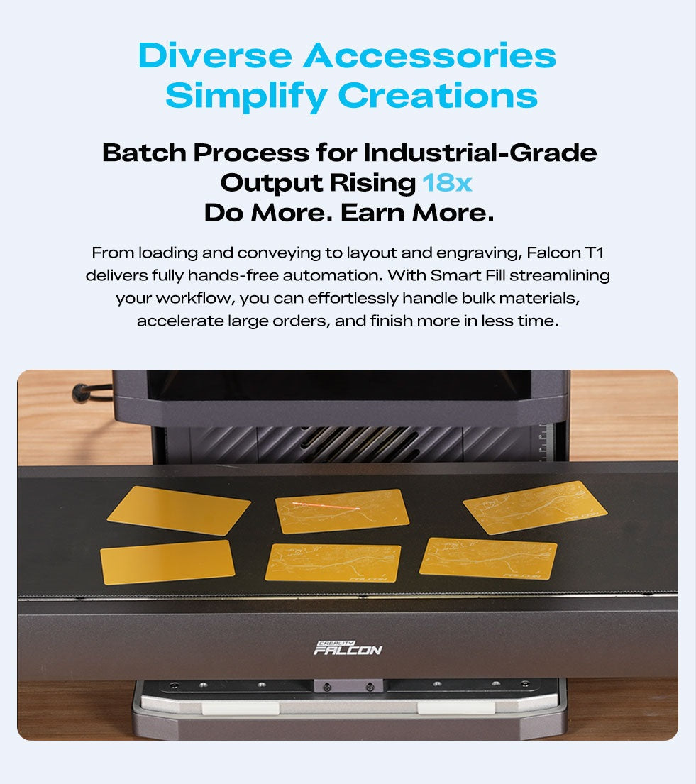 Creality Falcon T1 5-in-1 Fiber Laser 20W