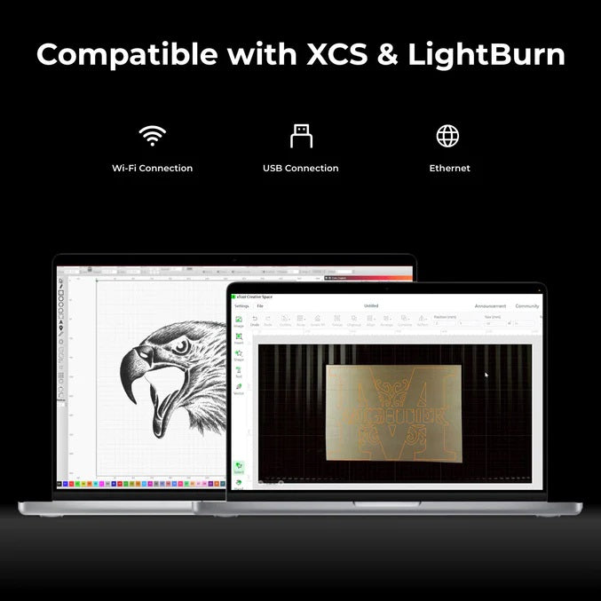 xTool P2 Versatile & Smart Desktop 55W CO2 Laser Cutter Class-4 with Fire Safety Kit