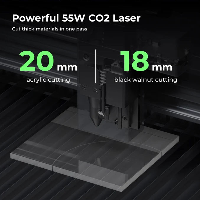 xTool P2 Versatile & Smart Desktop 55W CO2 Laser Cutter Class-4 with Fire Safety Kit