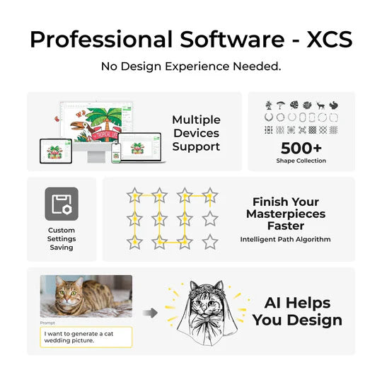 xTool P2S Grey 55W  Smart Desktop CO2 Laser Machine