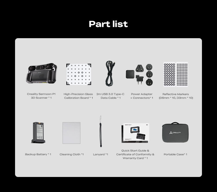 Creality Sermoon P1  All-in-One 3D Scanner