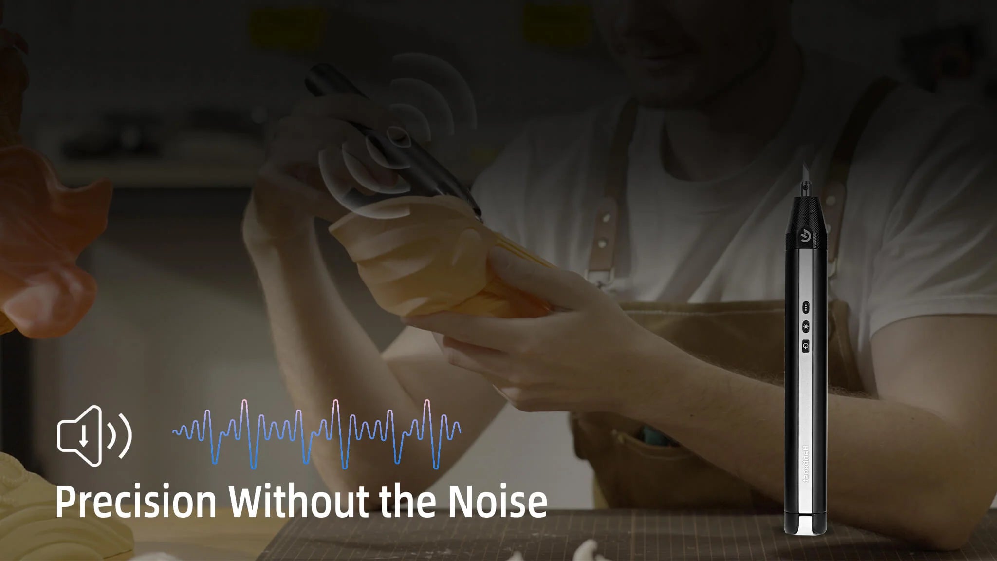 Twotrees Hanboost C1 Ultrasonic Cutter for CNC and 3D printing fine details