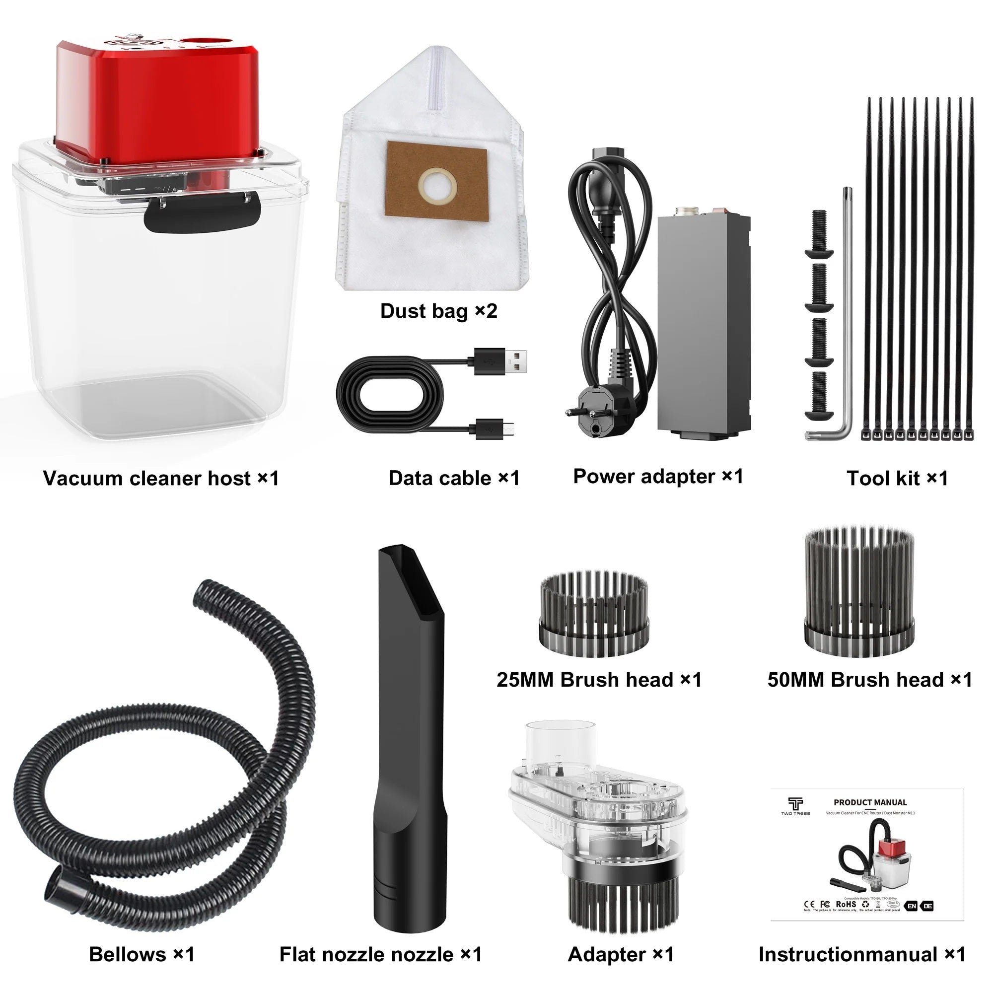CNC Vacuum Cleaner Kit M1