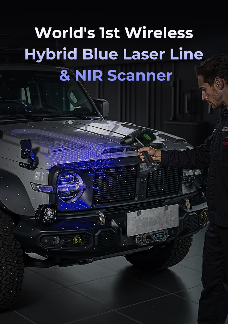 Creality RaptorX 3D Scanner Scan Bridge Combo- World's 1st Wireless Hybrid Blue Laser NIR Scanner