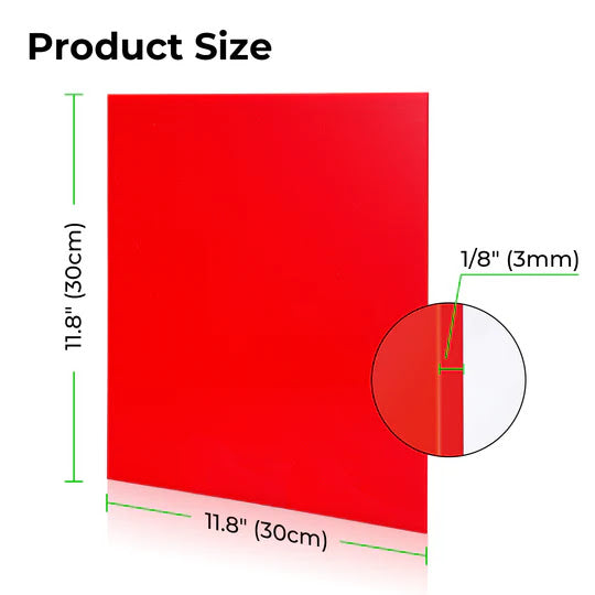 xTool Acrylic Sheets Trial Kit 300x300x3mm10Pcs
