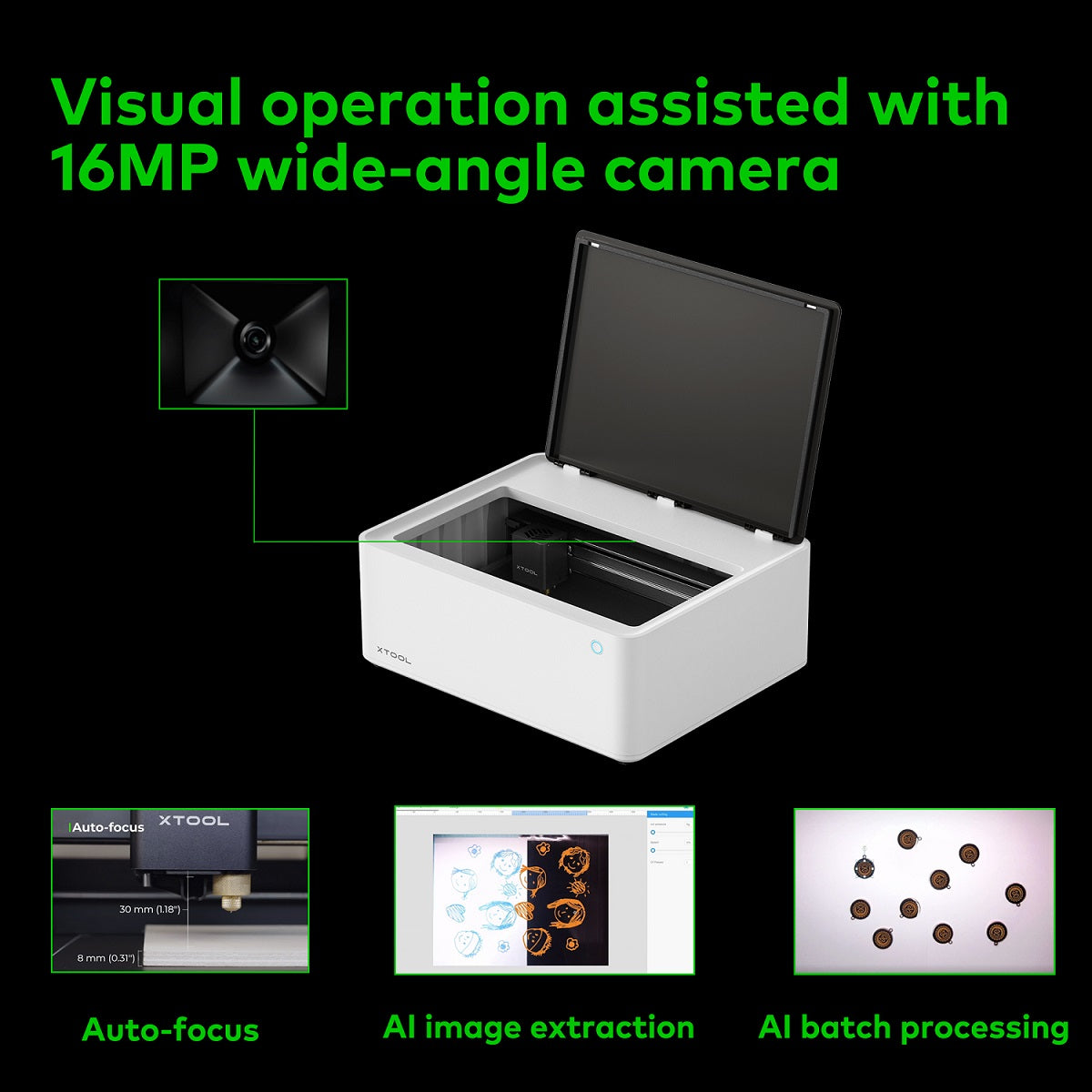 xTool M1 10W Hybrid Laser & blade cutting machine & bundles