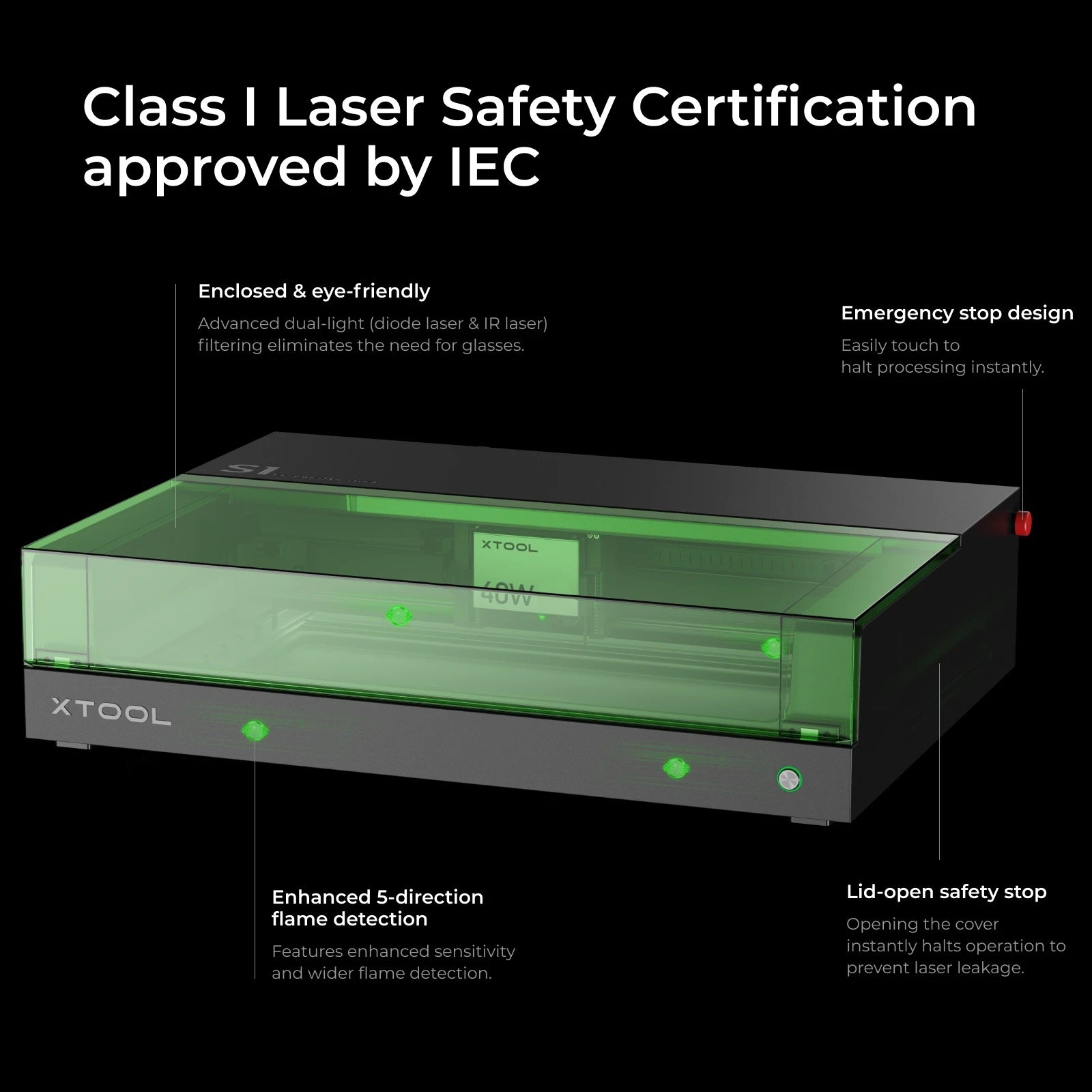 xTool S1 20W Enclosed Diode Laser Engraver & Cutter