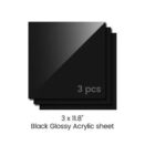 AlgoLaser 3mm Black Colorful Acrylic sheets (3pcs)
