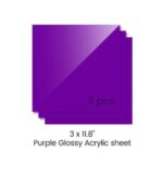 3mm Purple Acrylic sheets 300x300mm (3pcs)