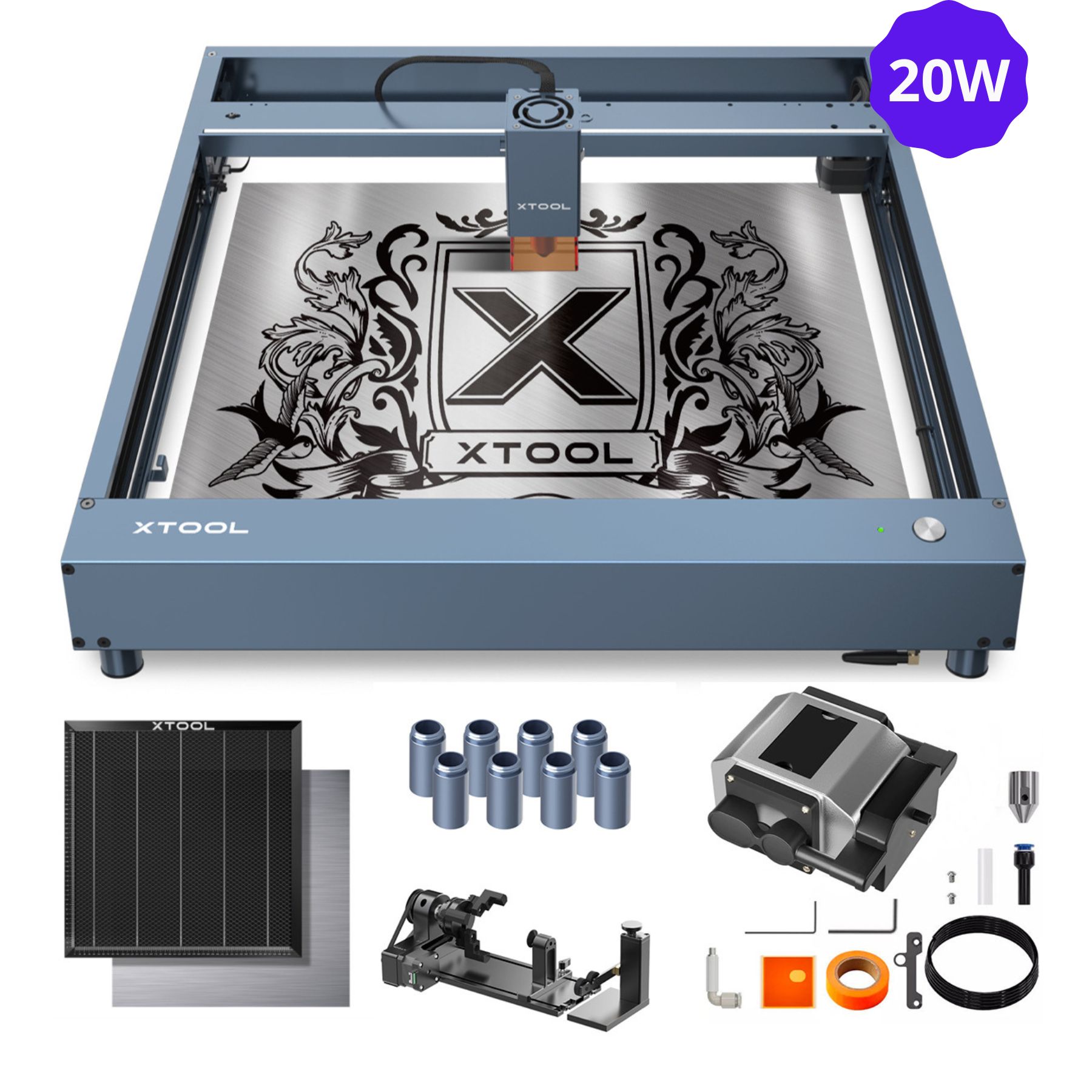 xr:d:DAFALoTU5ho:14,j:31758388493,t:22072911 xTool D1 Pro 20W Higher Accuracy Diode DIY Laser Engraving & Cutting Machine - Image 1