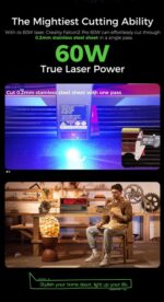 Creality Falcon2 Pro 60W,Fully Enclosed Laser Engraver & Cutter - Image 14