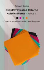 Creality Falcon Series frosted 200x200x3mm Frosted Colorful Acrylic Sheets 10pcs - Image 9