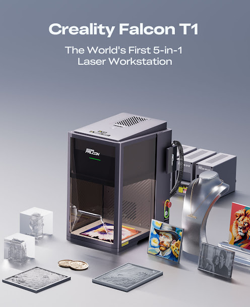 Falcon T1 Fiber 20W -1 Creality Falcon T1 5-in-1 Fiber Laser 20W - Image 1