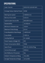 INFINITY LASER 100W JPT MOPA Fibre Laser Machine - Image 9