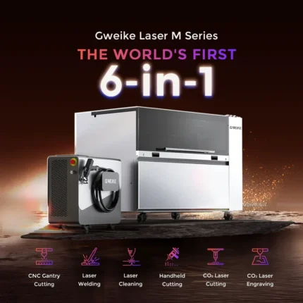 Gwieke M3 Ultra 1200W Fibre and 130W CO2 6-in-1 Laser Machine